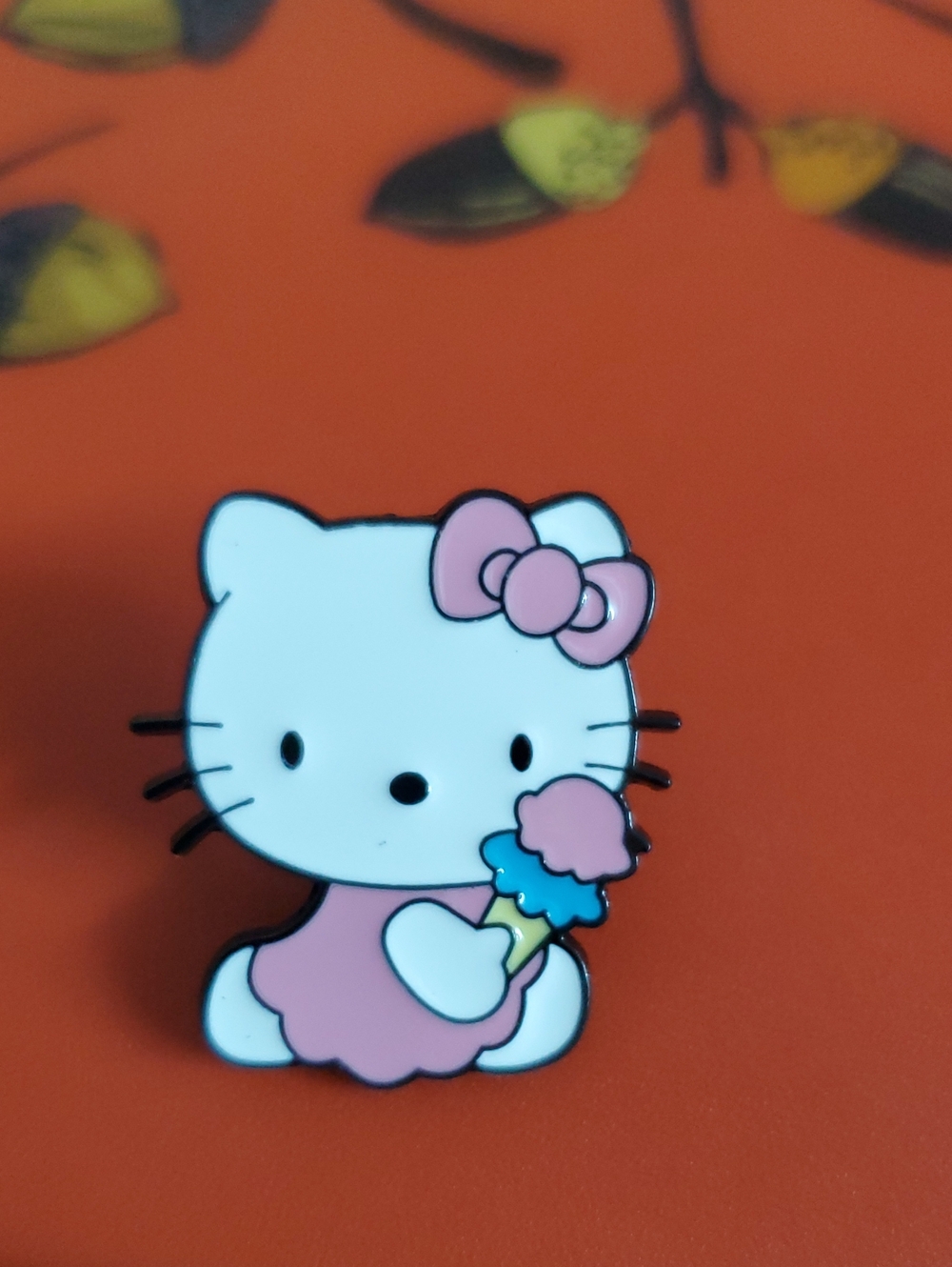 Hello Kitty Pink & White Ice Cream Enamel Pin by Hello Kitty